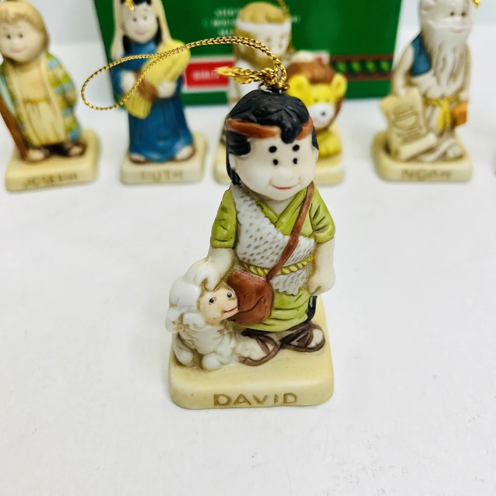 House‎ Of Lloyd Bible Story Ornaments Vtg 1991 Christmas Around The World w/ Box